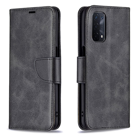 Custodia Portafoglio In Pelle Cover con Supporto B04F per Oppo A54 5G Nero