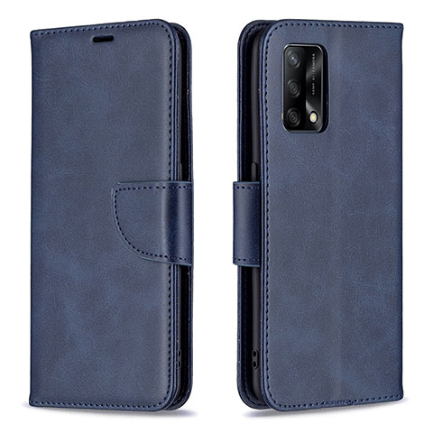 Custodia Portafoglio In Pelle Cover con Supporto B04F per Oppo A95 4G Blu