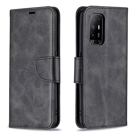 Custodia Portafoglio In Pelle Cover con Supporto B04F per Oppo A95 5G Nero