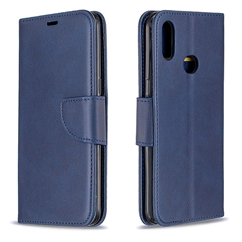 Custodia Portafoglio In Pelle Cover con Supporto B04F per Samsung Galaxy A10s Blu