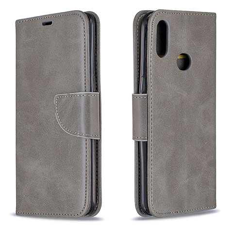 Custodia Portafoglio In Pelle Cover con Supporto B04F per Samsung Galaxy A10s Grigio