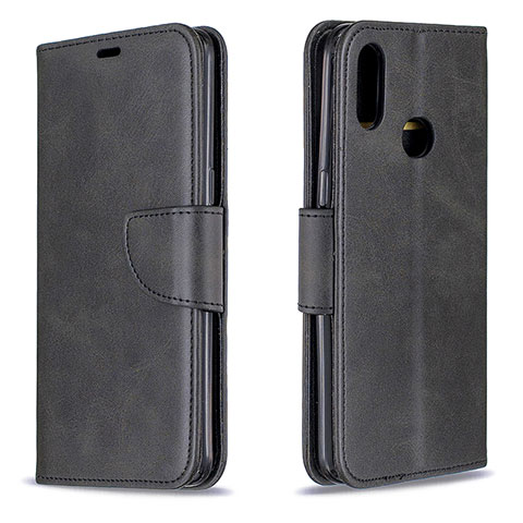 Custodia Portafoglio In Pelle Cover con Supporto B04F per Samsung Galaxy A10s Nero