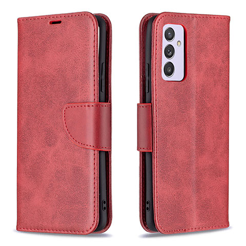 Custodia Portafoglio In Pelle Cover con Supporto B04F per Samsung Galaxy A34 5G Rosso