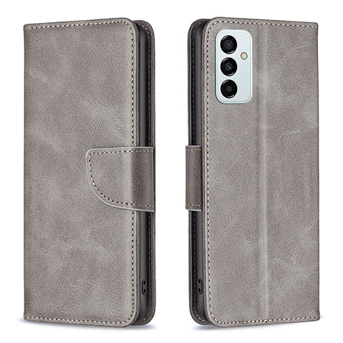 Custodia Portafoglio In Pelle Cover con Supporto B04F per Samsung Galaxy M23 5G Grigio