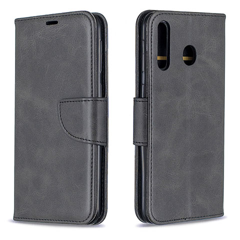 Custodia Portafoglio In Pelle Cover con Supporto B04F per Samsung Galaxy M30 Nero