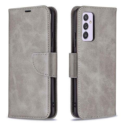 Custodia Portafoglio In Pelle Cover con Supporto B04F per Samsung Galaxy M54 5G Grigio