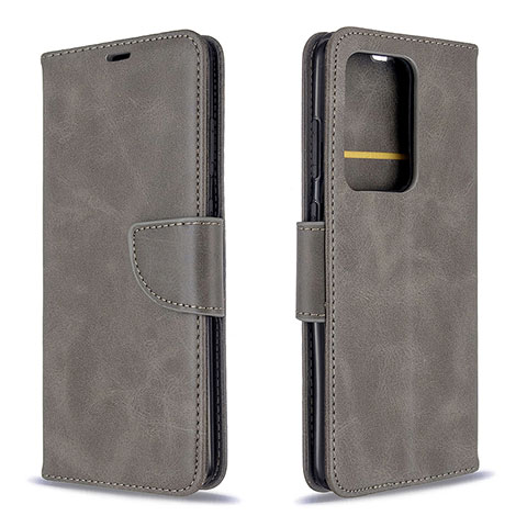 Custodia Portafoglio In Pelle Cover con Supporto B04F per Samsung Galaxy S20 Plus 5G Grigio