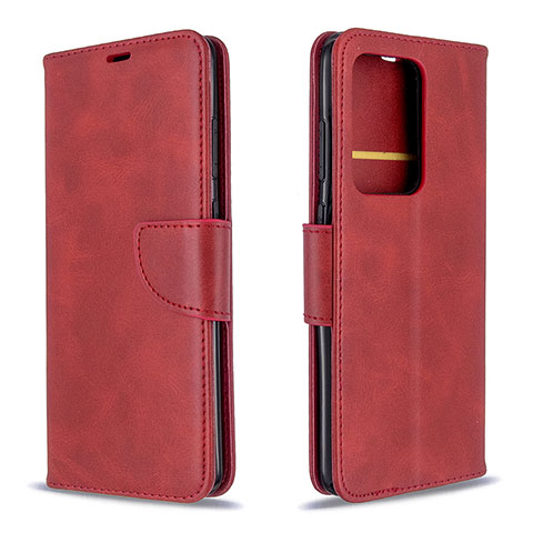 Custodia Portafoglio In Pelle Cover con Supporto B04F per Samsung Galaxy S20 Plus 5G Rosso