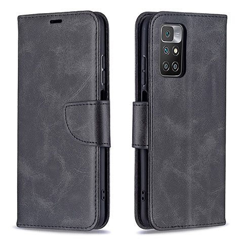 Custodia Portafoglio In Pelle Cover con Supporto B04F per Xiaomi Redmi 10 (2022) Nero