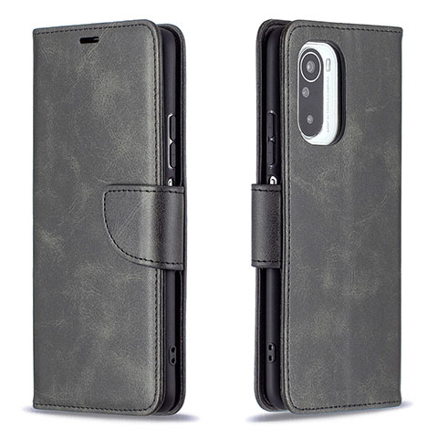 Custodia Portafoglio In Pelle Cover con Supporto B04F per Xiaomi Redmi K40 Pro+ Plus 5G Nero