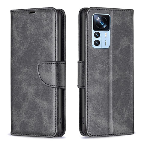 Custodia Portafoglio In Pelle Cover con Supporto B04F per Xiaomi Redmi K50 Ultra 5G Nero