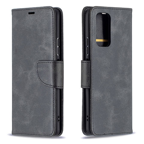 Custodia Portafoglio In Pelle Cover con Supporto B04F per Xiaomi Redmi Note 10 Pro 4G Nero