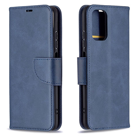 Custodia Portafoglio In Pelle Cover con Supporto B04F per Xiaomi Redmi Note 10S 4G Blu