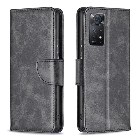 Custodia Portafoglio In Pelle Cover con Supporto B04F per Xiaomi Redmi Note 11 Pro 5G Nero