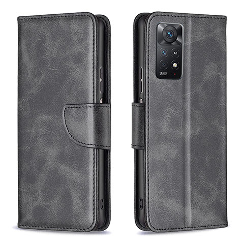 Custodia Portafoglio In Pelle Cover con Supporto B04F per Xiaomi Redmi Note 12 Pro 4G Nero