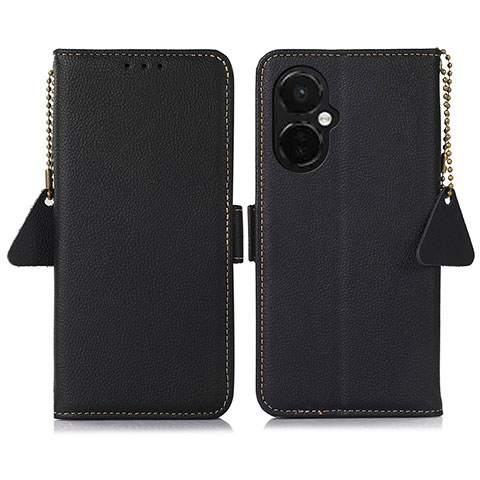 Custodia Portafoglio In Pelle Cover con Supporto B04H per OnePlus Nord CE 3 5G Nero