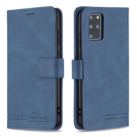 Custodia Portafoglio In Pelle Cover con Supporto B05F per Samsung Galaxy S20 Plus Blu