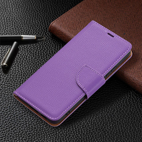 Custodia Portafoglio In Pelle Cover con Supporto B05F per Samsung Galaxy S23 Plus 5G Viola