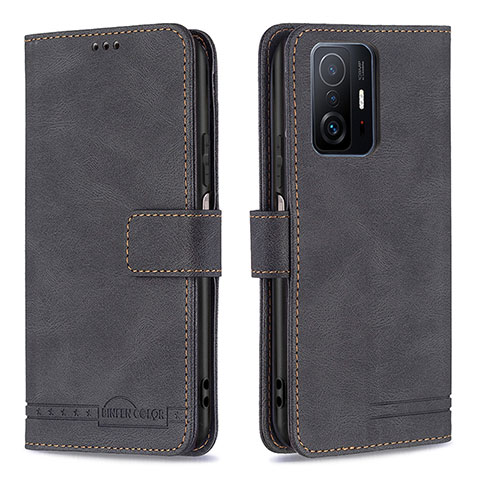 Custodia Portafoglio In Pelle Cover con Supporto B05F per Xiaomi Mi 11T Pro 5G Nero