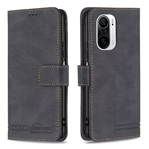 Custodia Portafoglio In Pelle Cover con Supporto B05F per Xiaomi Mi 11X Pro 5G Nero