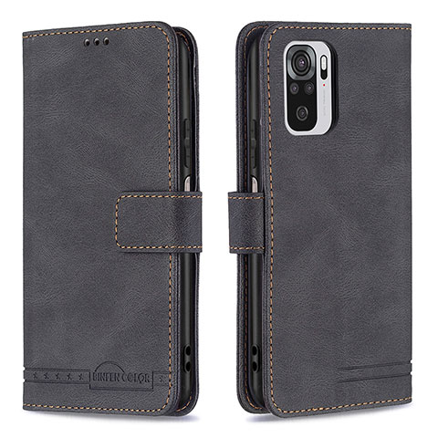 Custodia Portafoglio In Pelle Cover con Supporto B05F per Xiaomi Redmi Note 11 SE India 4G Nero