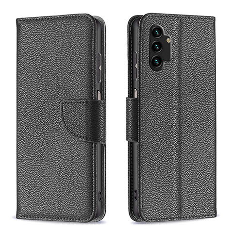 Custodia Portafoglio In Pelle Cover con Supporto B06F per Samsung Galaxy A13 4G Nero