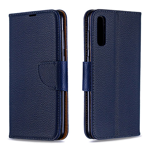 Custodia Portafoglio In Pelle Cover con Supporto B06F per Samsung Galaxy A30S Blu