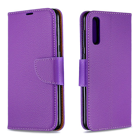 Custodia Portafoglio In Pelle Cover con Supporto B06F per Samsung Galaxy A30S Viola