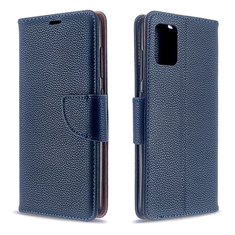 Custodia Portafoglio In Pelle Cover con Supporto B06F per Samsung Galaxy A51 5G Blu