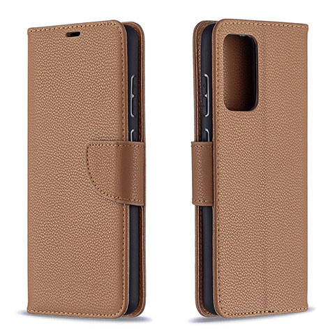 Custodia Portafoglio In Pelle Cover con Supporto B06F per Samsung Galaxy A72 5G Marrone