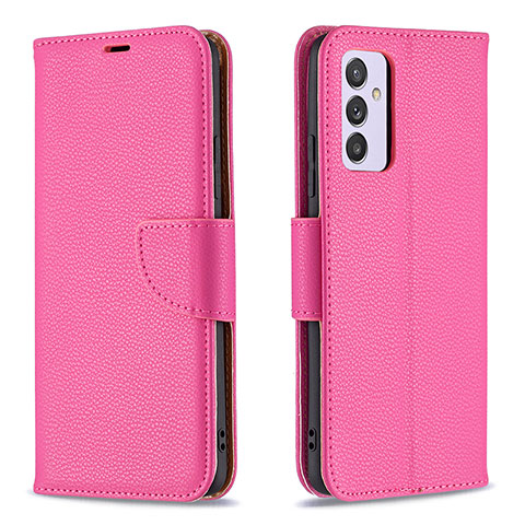 Custodia Portafoglio In Pelle Cover con Supporto B06F per Samsung Galaxy F54 5G Rosa Caldo