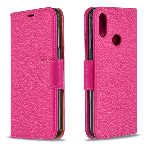 Custodia Portafoglio In Pelle Cover con Supporto B06F per Samsung Galaxy M01s Rosa Caldo