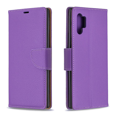 Custodia Portafoglio In Pelle Cover con Supporto B06F per Samsung Galaxy Note 10 Plus 5G Viola