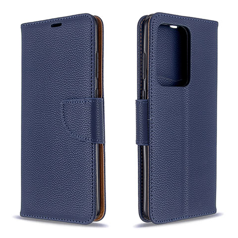 Custodia Portafoglio In Pelle Cover con Supporto B06F per Samsung Galaxy S20 Plus 5G Blu