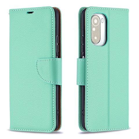 Custodia Portafoglio In Pelle Cover con Supporto B06F per Xiaomi Mi 11i 5G Verde