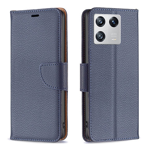 Custodia Portafoglio In Pelle Cover con Supporto B06F per Xiaomi Mi 13 Pro 5G Blu