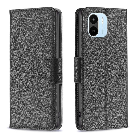 Custodia Portafoglio In Pelle Cover con Supporto B06F per Xiaomi Redmi A2 Plus Nero