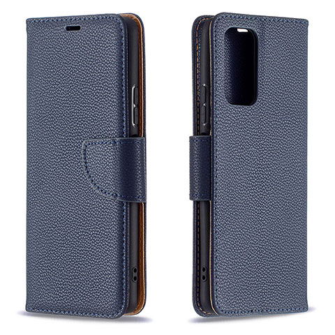 Custodia Portafoglio In Pelle Cover con Supporto B06F per Xiaomi Redmi Note 10 Pro Max Blu