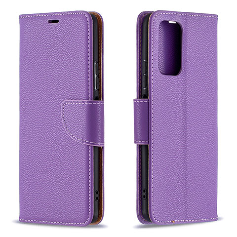 Custodia Portafoglio In Pelle Cover con Supporto B06F per Xiaomi Redmi Note 10 Pro Max Viola