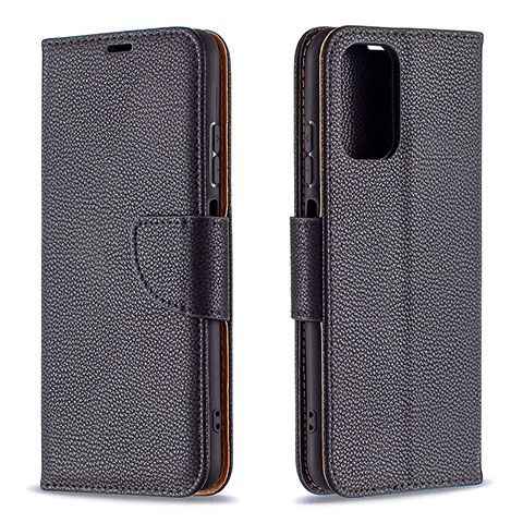 Custodia Portafoglio In Pelle Cover con Supporto B06F per Xiaomi Redmi Note 10S 4G Nero