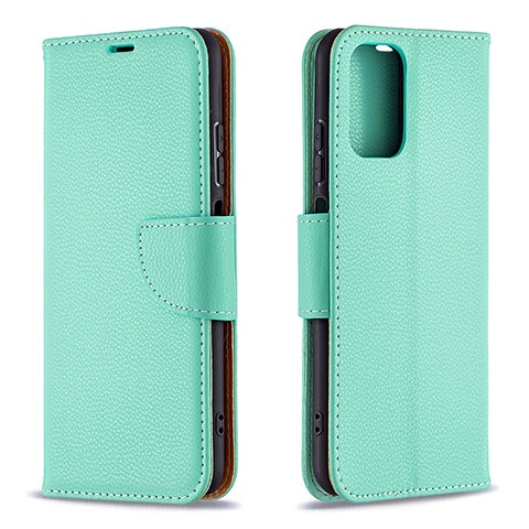 Custodia Portafoglio In Pelle Cover con Supporto B06F per Xiaomi Redmi Note 10S 4G Verde