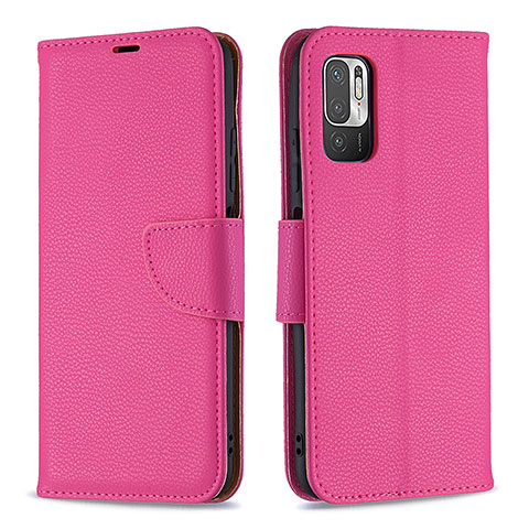 Custodia Portafoglio In Pelle Cover con Supporto B06F per Xiaomi Redmi Note 11 SE 5G Rosa Caldo