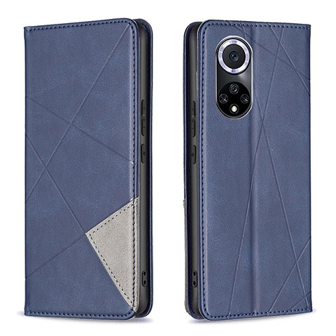 Custodia Portafoglio In Pelle Cover con Supporto B07F per Huawei Honor 50 5G Blu