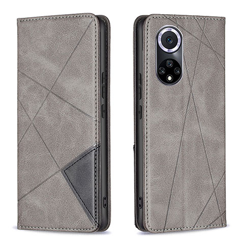 Custodia Portafoglio In Pelle Cover con Supporto B07F per Huawei Honor 50 5G Grigio