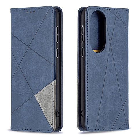 Custodia Portafoglio In Pelle Cover con Supporto B07F per Huawei P50e Blu