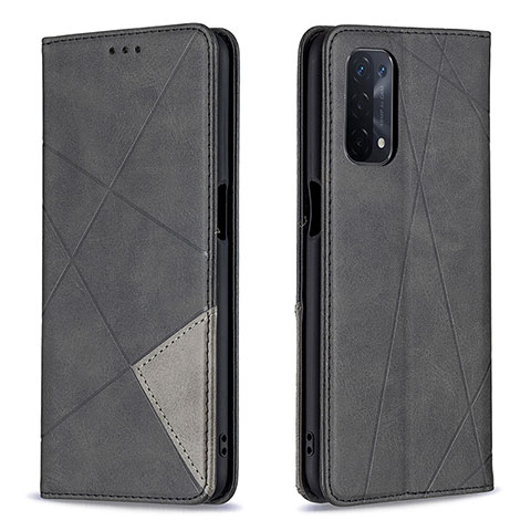 Custodia Portafoglio In Pelle Cover con Supporto B07F per OnePlus Nord N200 5G Nero