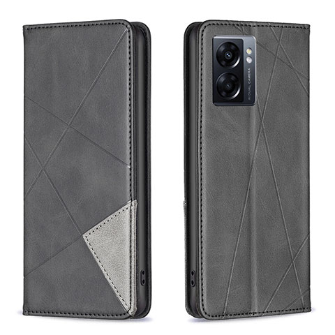 Custodia Portafoglio In Pelle Cover con Supporto B07F per OnePlus Nord N300 5G Nero