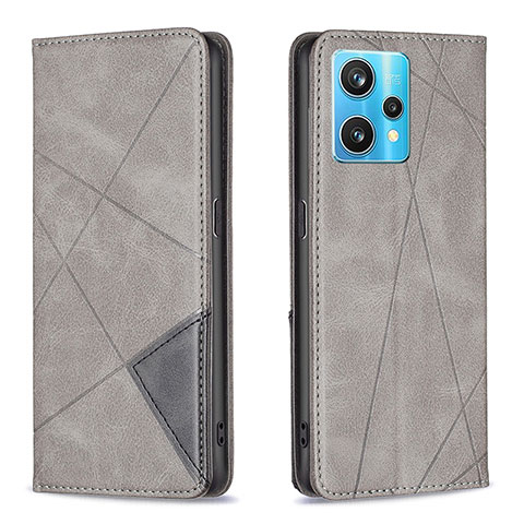 Custodia Portafoglio In Pelle Cover con Supporto B07F per Realme Narzo 50 Pro 5G Grigio