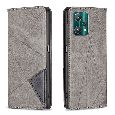 Custodia Portafoglio In Pelle Cover con Supporto B07F per Realme V25 5G Grigio