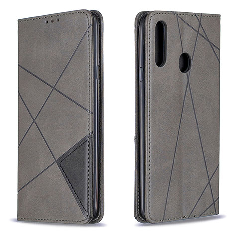 Custodia Portafoglio In Pelle Cover con Supporto B07F per Samsung Galaxy A20s Grigio